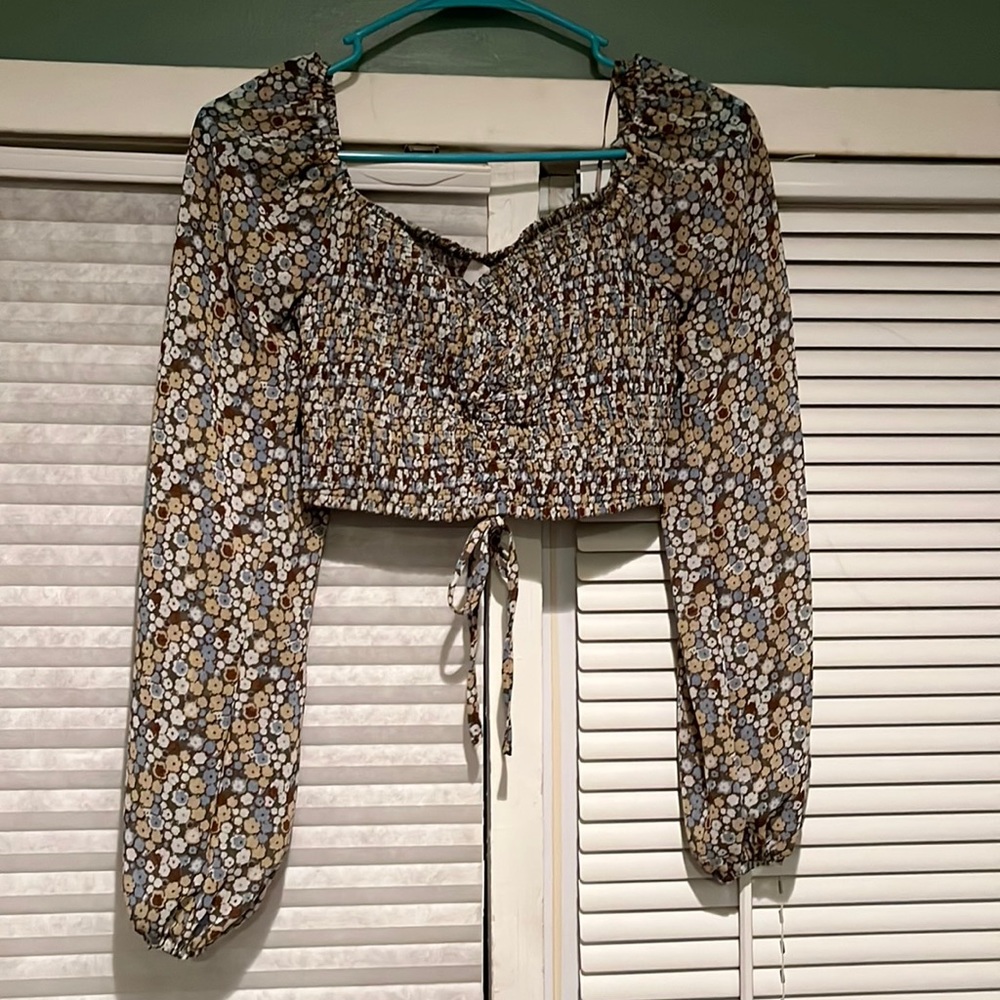 Ruched crop top